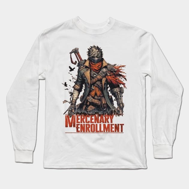 Mercenary Enrollment Long Sleeve T-Shirt by aswIDN